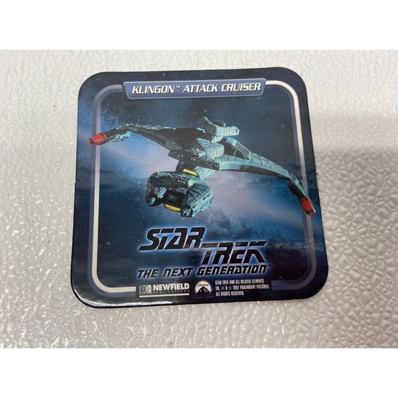 Vintage Star Trek 1997 The Next Generation Drink Coasters Set Of 4 - Picture 5 of 8